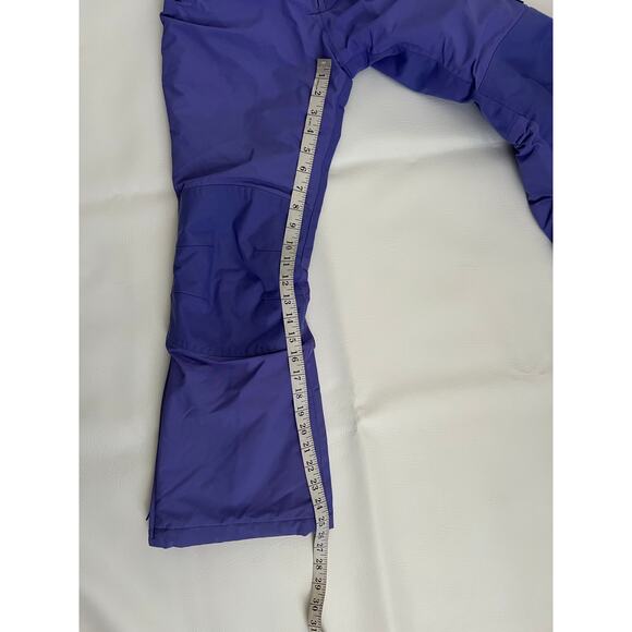 Land’s End Kids Squall Waterproof Insulated Iron Knee Snow Bibs Violet‎ Skiing - Picture 10 of 12